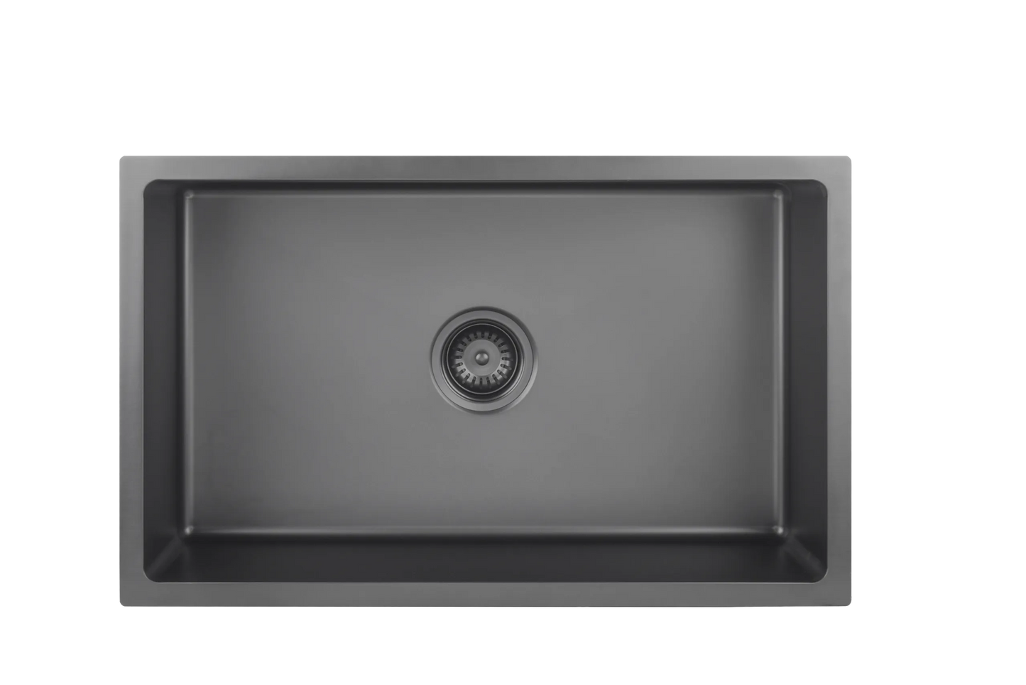 750mm Stainless Steel Kitchen Sink - Single Bowl - Gun Metal