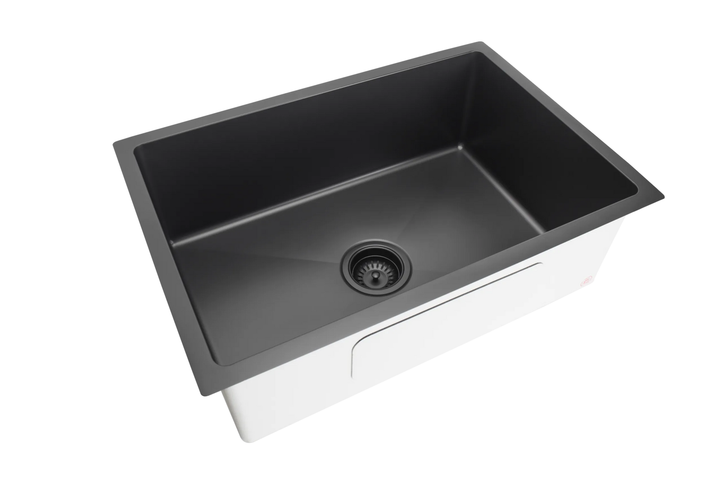 660mm Stainless Steel Kitchen Sink - Single Bowl - Matte Black
