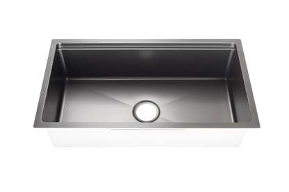 810mm Stainless Steel Kitchen Sink with Workstation - Single Bowl - Gun Metal