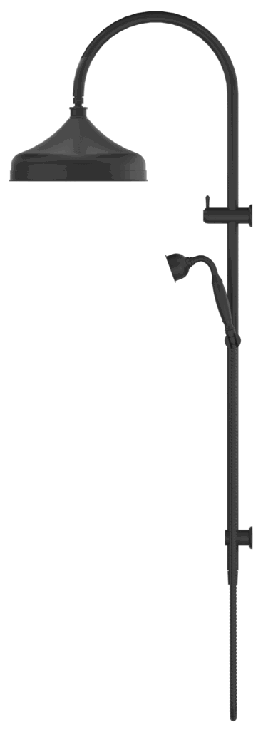 Mica Heritage Dual Shower - Black