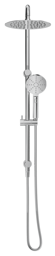 Mica Dual Shower Rail - Round - Chrome
