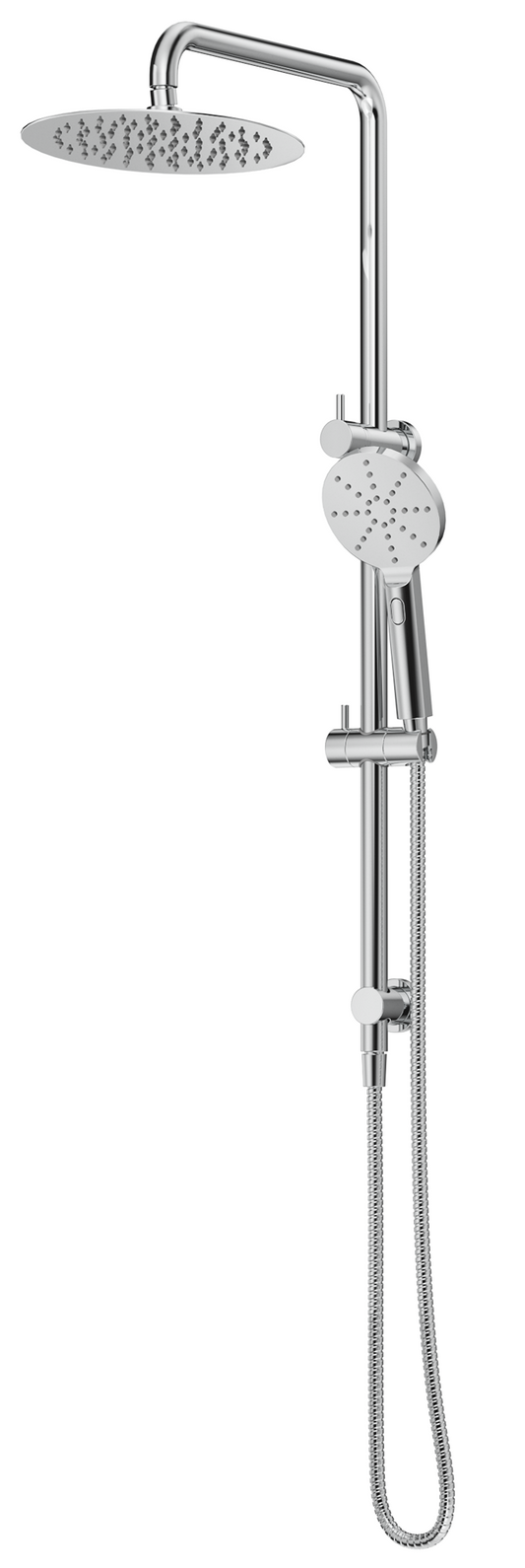 Mica Dual Shower Rail - Round - Chrome
