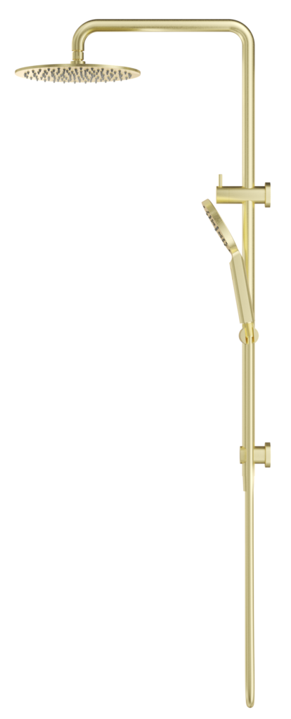 Mica Dual Shower Rail - Round - French Gold