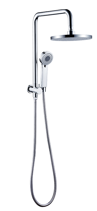 Mica Half-Rail Shower - Round - Chrome