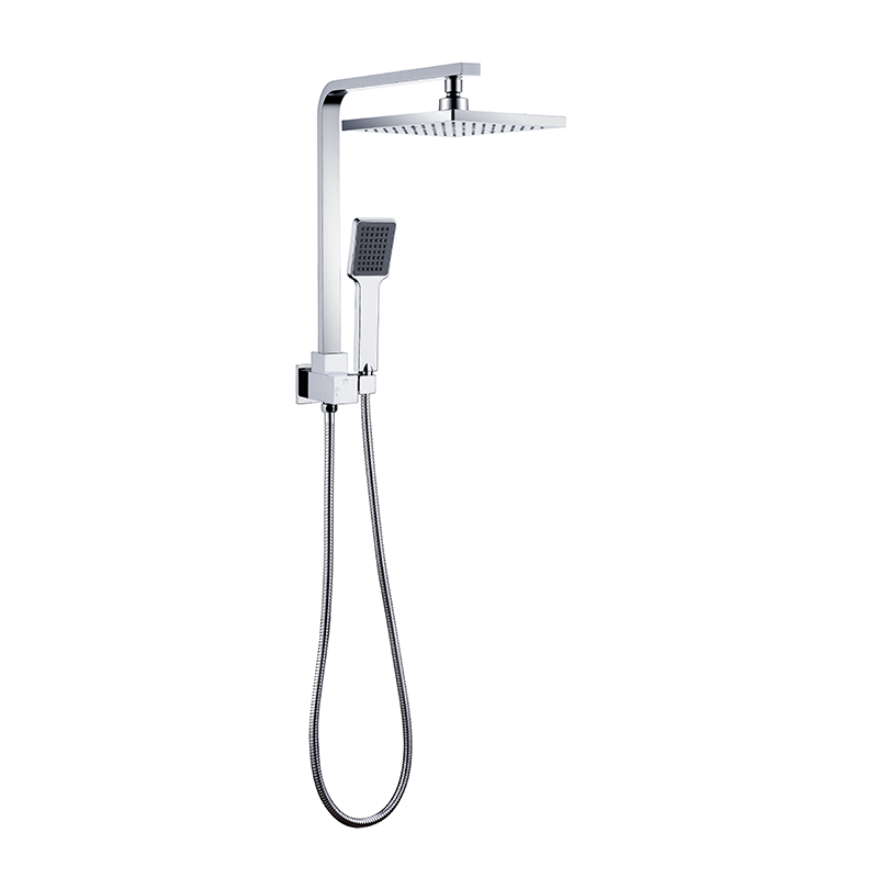 Deko Half-Rail Shower - Square - Chrome