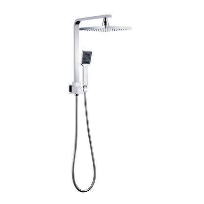 Deko Half-Rail Shower - Square - Chrome