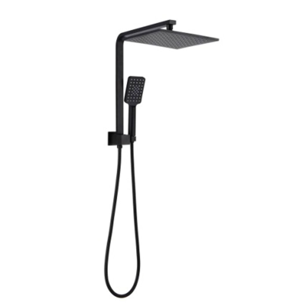 Deko Half-Rail Shower - Square - Black