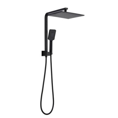 Deko Half-Rail Shower - Square - Black