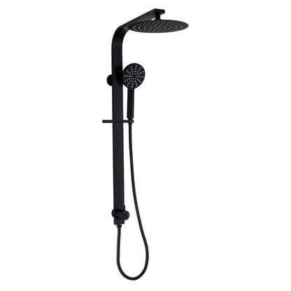 Raco Wide Shower Rail - Bottom Inlet - Round - Black