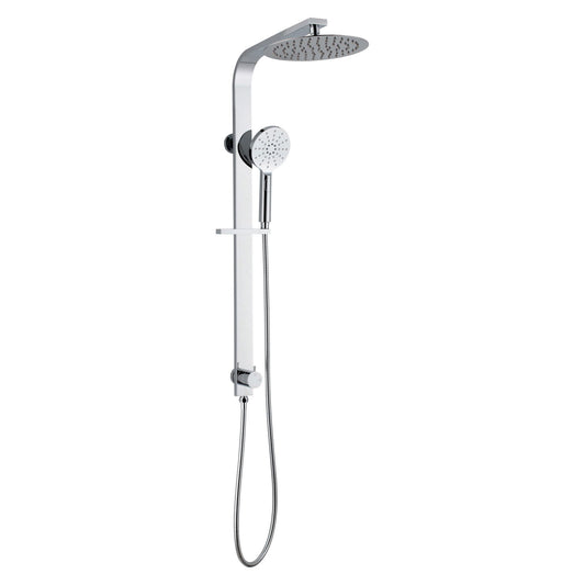 Raco Wide Shower Rail - Bottom Inlet - Round - Chrome