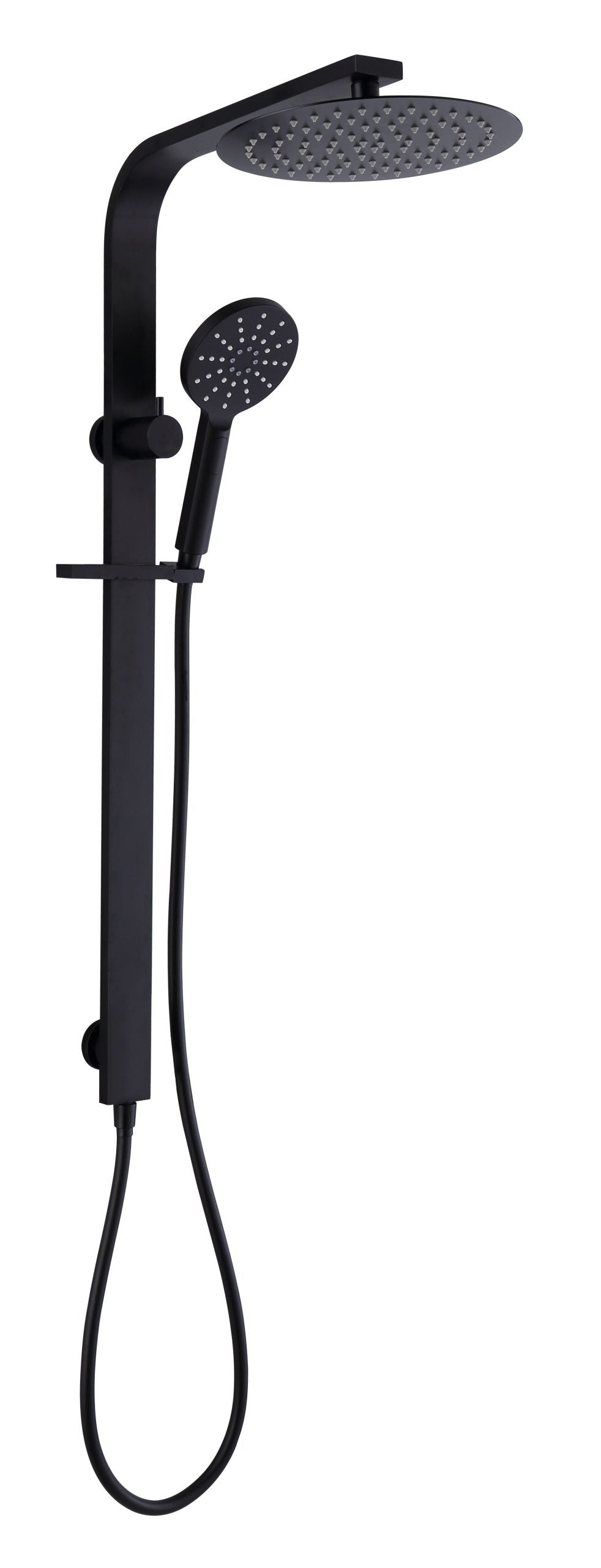 Raco Wide Shower Rail - Top Inlet - Round - Black