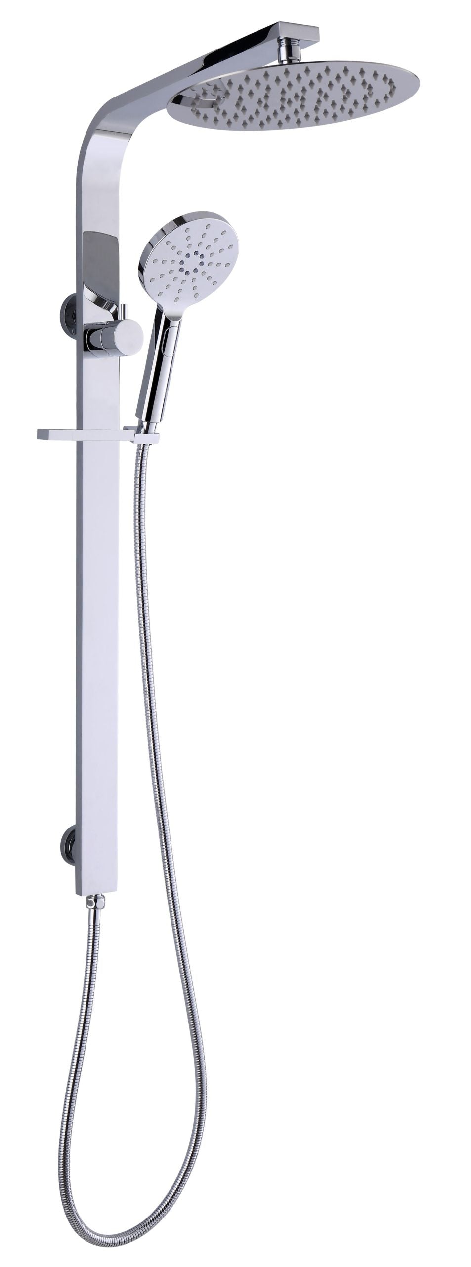 Raco Wide Shower Rail - Top Inlet - Round - Chrome