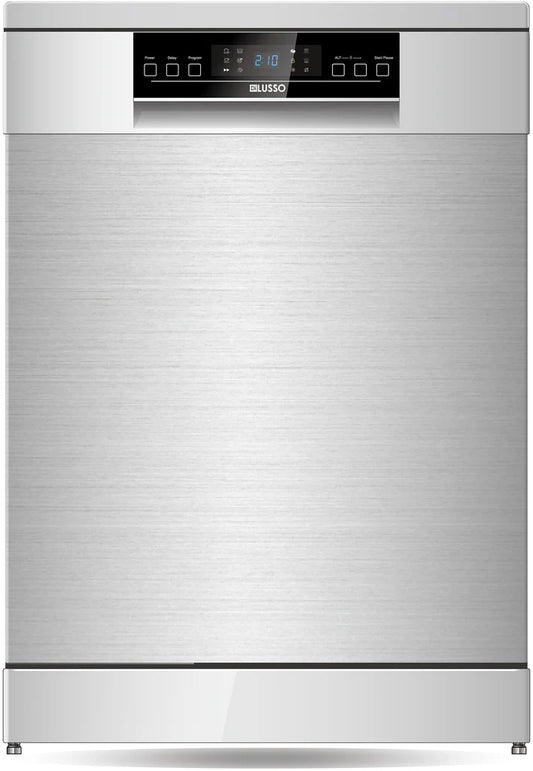 600mm Stainless Steel Electronic Freestanding Dishwasher - 14 place settings, 4.5 star WELS, 3.5 star energy rating