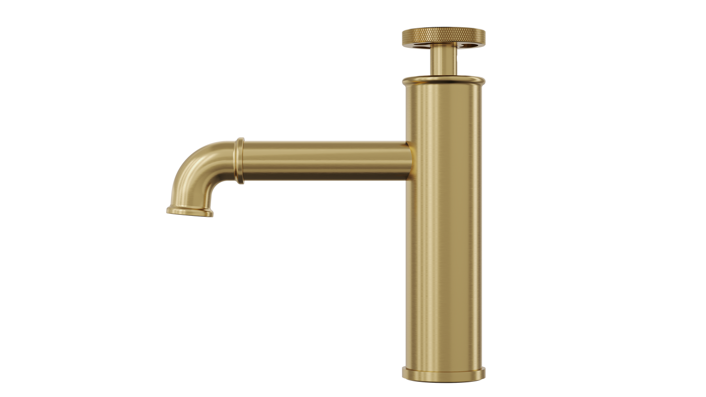 Dynamik Basin Mixer - Brushed Brass
