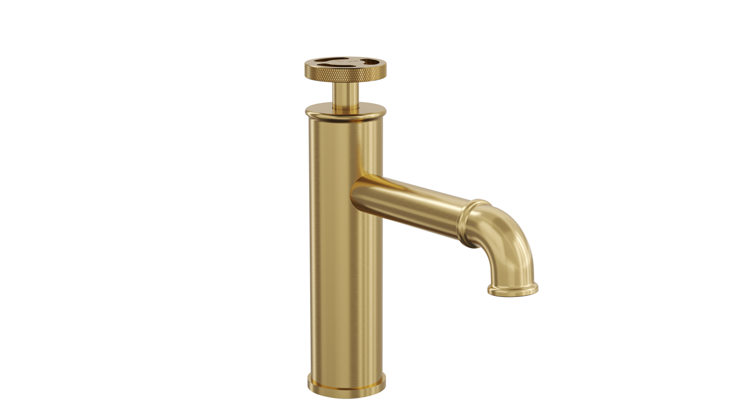 Dynamik Basin Mixer - Brushed Brass