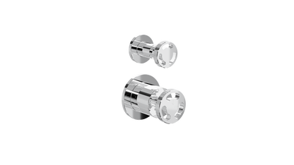 Dynamik 2-Plate Wall Mixer with Divertor - Chrome