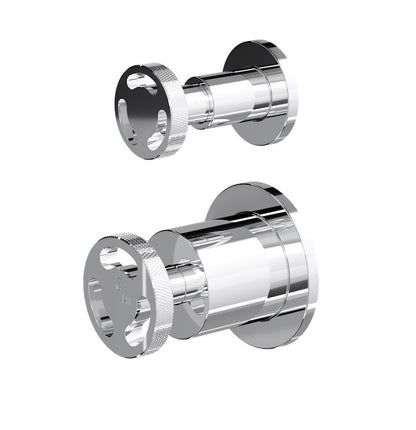 Dynamik 2-Plate Wall Mixer with Divertor - Chrome