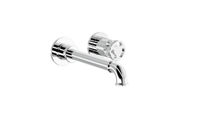 Dynamik 2-Plate Wall Basin or Bath Mixer - Chrome