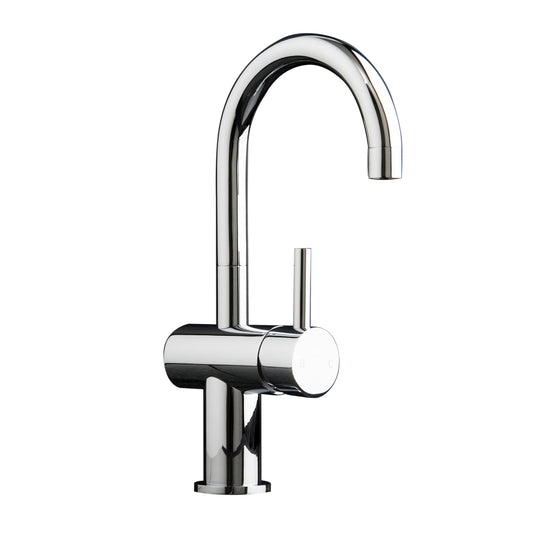 dan Elle Gooseneck Basin Mixer - Chrome
