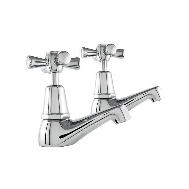 EASY CLEAN Pillar Cocks pair  - Chrome