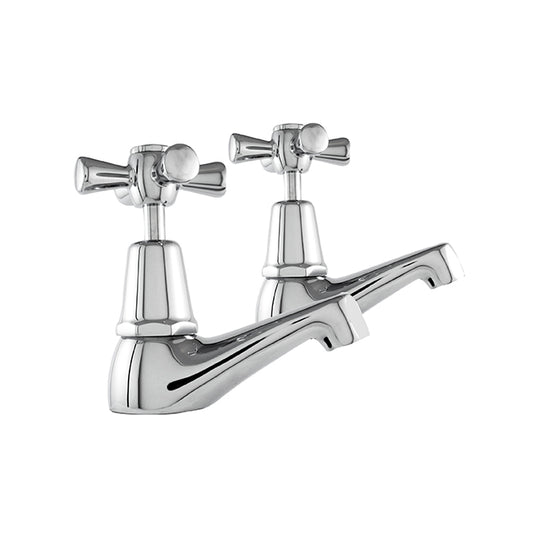 EASY CLEAN Pillar Cocks pair  - Chrome