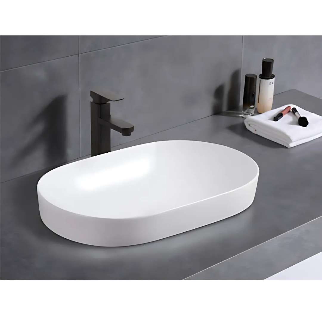 550mm Semi-inset basin - 550x370x140mm