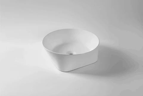 400*400*140mm Gloss White Above Counter Basin