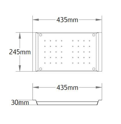 Sink Tray 435x250x30mm