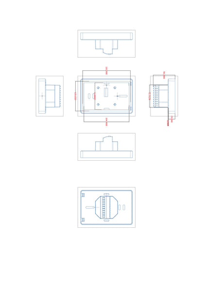 Eco 5.1in Dual Thermostat - White