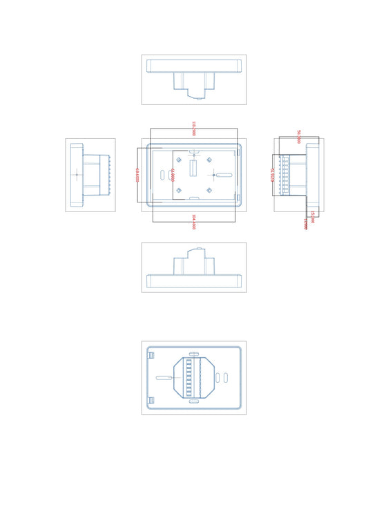 Eco 5.1in Dual Thermostat - White