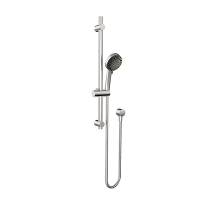 Elle Stainless Steel Hand Shower on Rail - Brushed Stainless