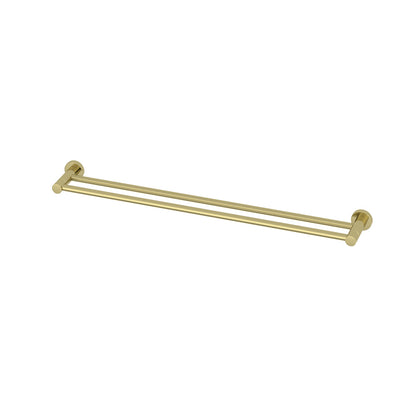Elle Elite Double Towel Rail - Brushed Gold