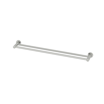 Elle Elite Double Towel Rail - Brushed Nickel