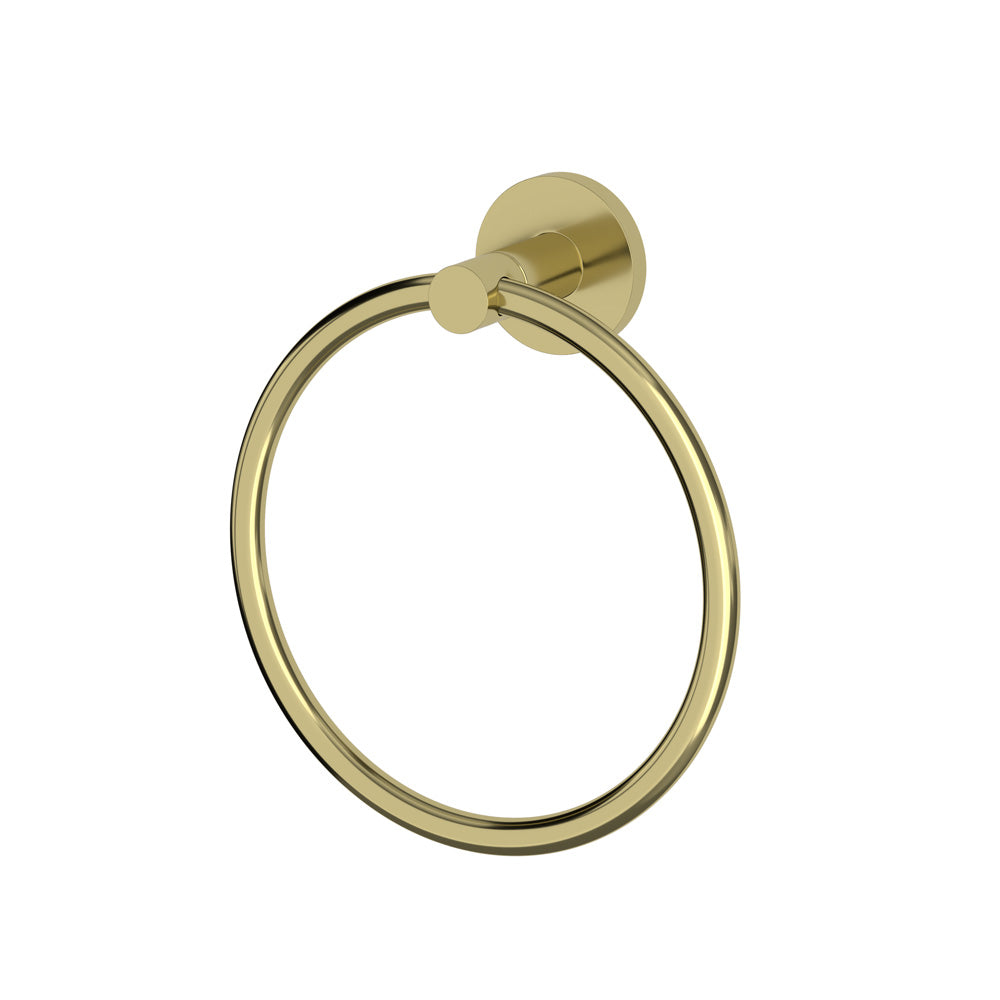 Elle Elite Towel Ring - Brushed Gold
