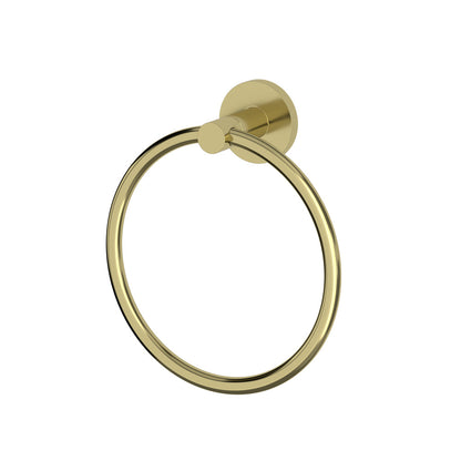 Elle Elite Towel Ring - Brushed Gold