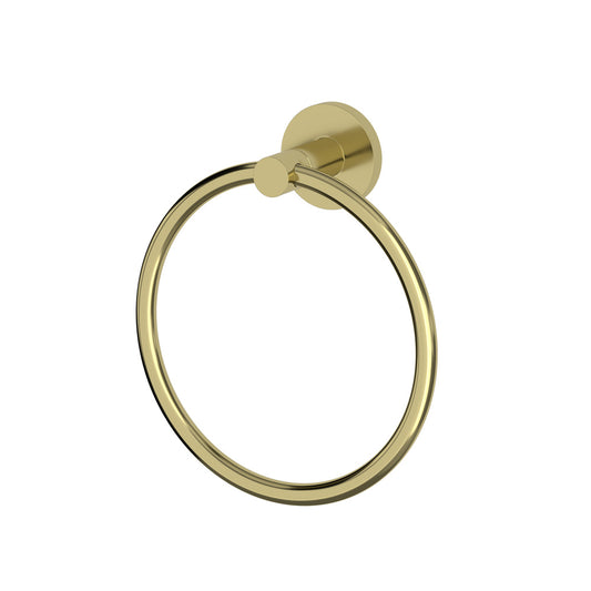 Elle Elite Towel Ring - Brushed Gold