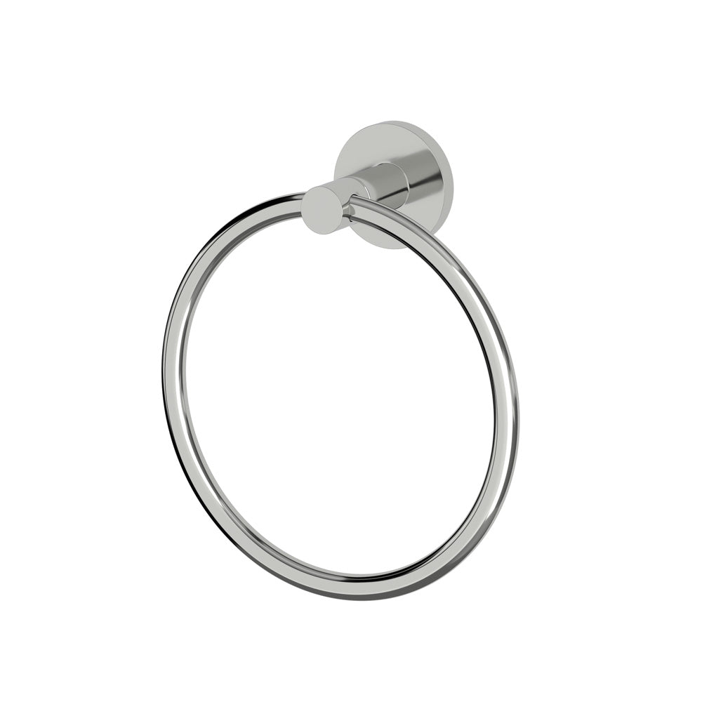 Elle Elite Towel Ring - Brushed Nickel