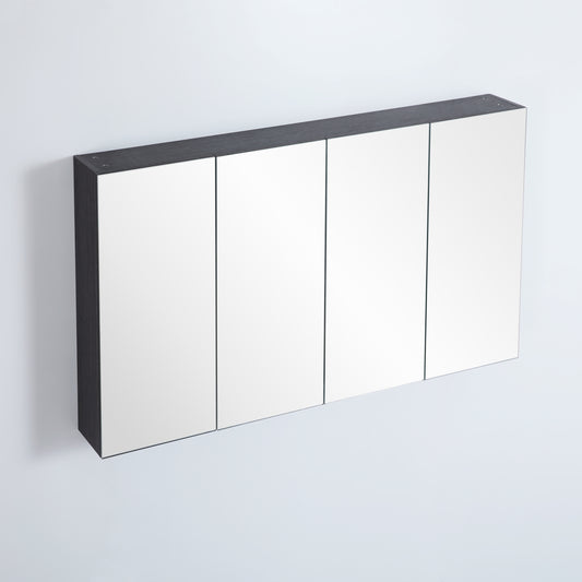 1500mmx750mm Evie Shaving Cabinet - Dark Brown
