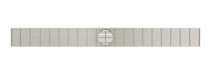 Ezyflow 1000mm Heelguard Linear Waste DN89 - Brushed Nickel