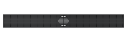 Ezyflow 1000mm Heelguard Linear Waste DN89 - Matte Black