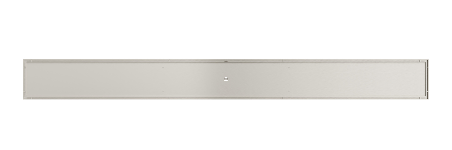 Ezyflow 1000mm Tile Insert Linear Waste DN89 - Brushed Nickel