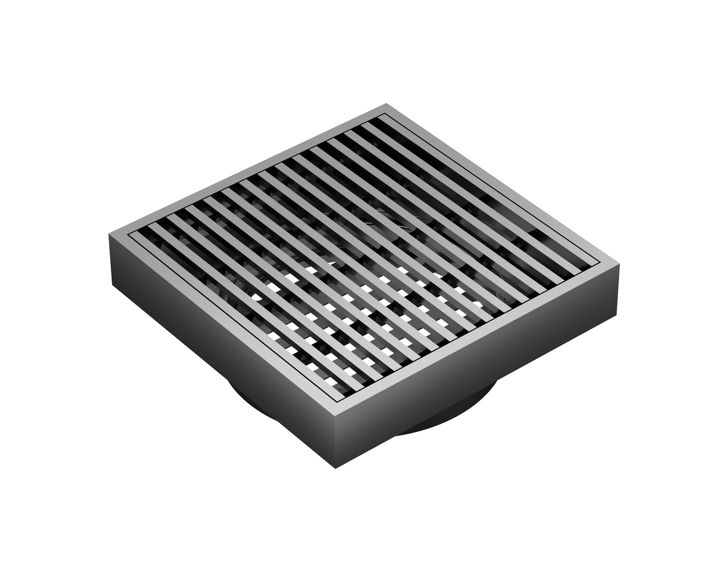 Ezyflow 110mm Heelguard Square Waste DN89 - Gunmetal