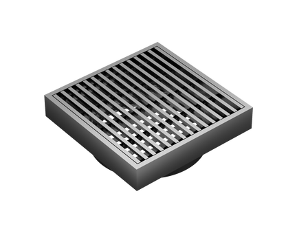 Ezyflow 110mm Heelguard Square Waste DN89 - Gunmetal