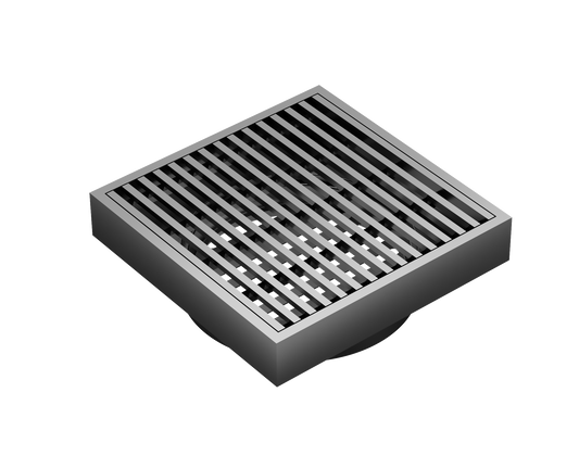 Ezyflow 110mm Heelguard Square Waste DN89 - Gunmetal