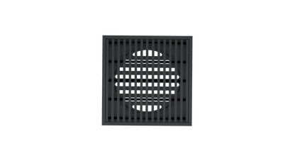 Ezyflow 110mm Heelguard Square Waste DN89 - Matte Black