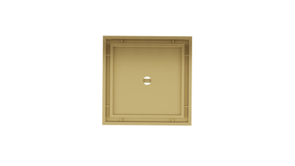 Ezyflow 110mm Tile Insert Square Waste DN89 - Brushed Brass