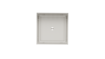Ezyflow 110mm Tile Insert Square Waste DN89 - Brushed Nickel