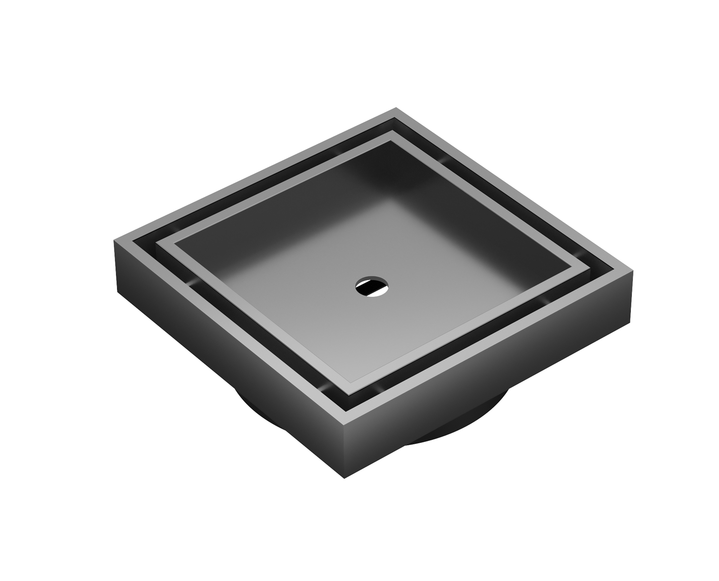 Ezyflow 110mm Tile Insert Square Waste DN89 - Gunmetal