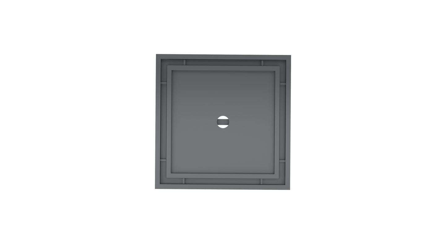 Ezyflow 110mm Tile Insert Square Waste DN89 - Gunmetal