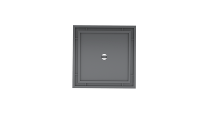 Ezyflow 110mm Tile Insert Square Waste DN89 - Gunmetal